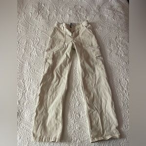 Hollister Cream Cargo Pants